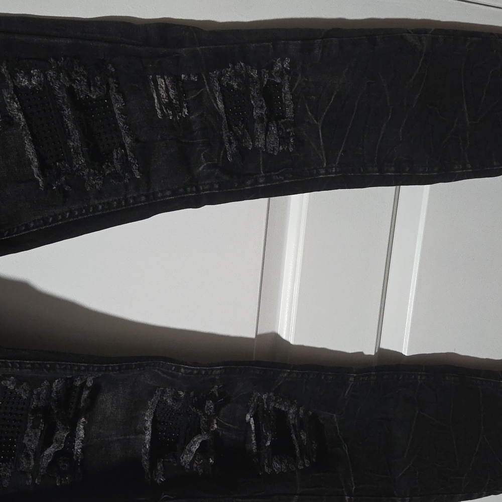 Waimea Black Wash Distressed Skinny Jeans - Picture 6 of 8